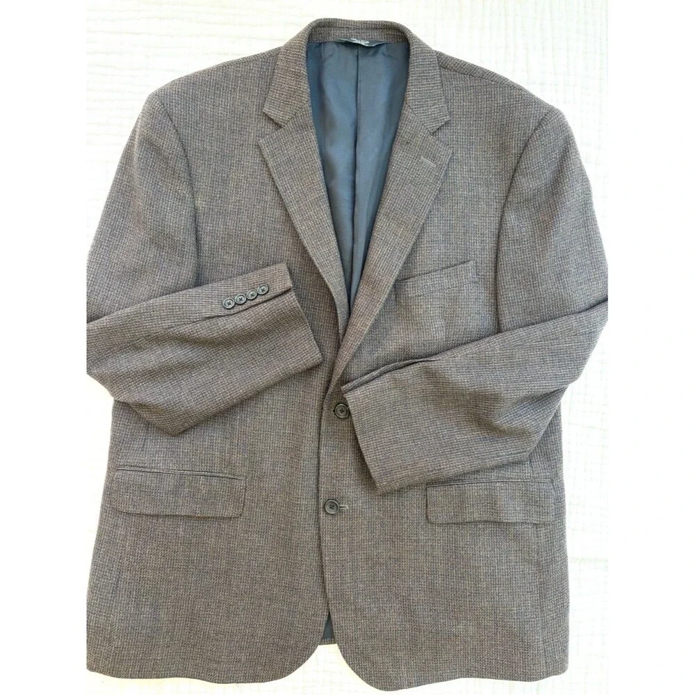Pronto Uomo Platinum Super 120s Lambswool Sport Coat Blazer 44R